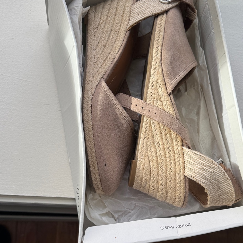 Style & Co. Beige Espadrille Wedges
